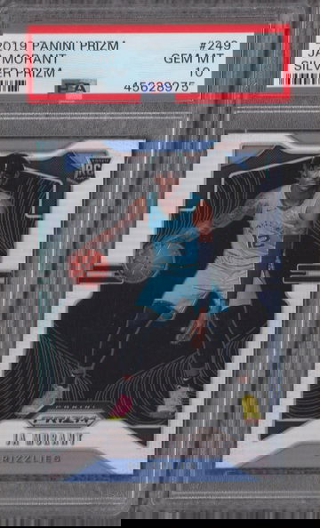 2019 Panini Prizm Silver Prizms Ja Morant ROOKIE RC #249 PSA 10 GEM MINT