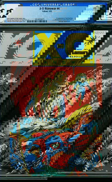 X-O MANOWAR #4, CGC 9.2 NM-