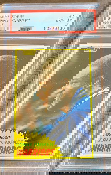 1981 - 82 Topps Basketball #73 West  Sonny Parker - Graded PSA 6 EX-MT New Label