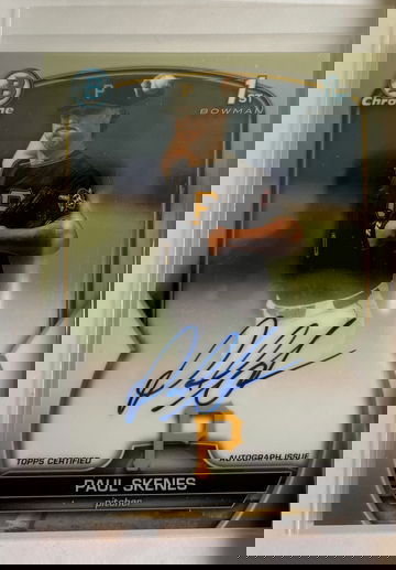 Paul Skenes 1st bowman auto