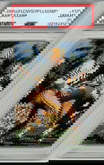 1999 UPPER DECK CENTURY LEGENDS #110 BART STARR PACKERS PSA 10 LOW POP