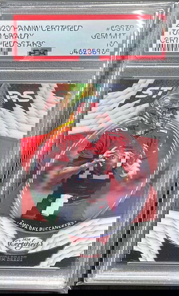 2020 Panini Certified Stars Tom Brad Holo Prizm PSA 10 Gem