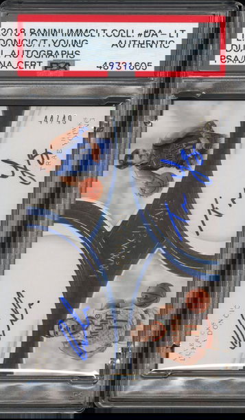 2018 NBA Immaculate Luka Doncic/Trae Young Dual Rookie Auto PSA Authentic