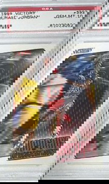 1999 Upper Deck UD Victory Jordan's Greatest Hits 392 Michael Jordan Chicago Bulls PSA 10 Gem Mint