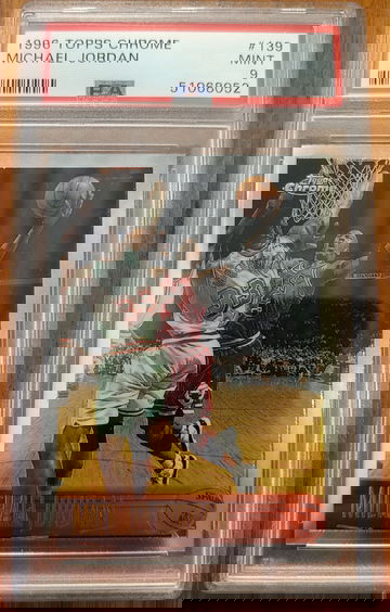 1996 Topps Chrome Michael Jordan #139 PSA 9 No Greening