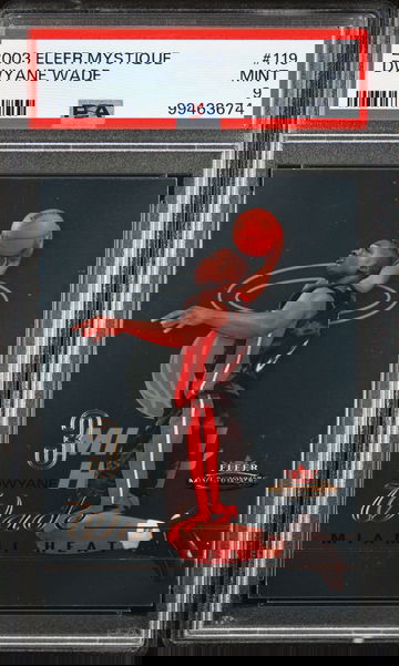 2003 Fleer Mystique #119 DWYANE WADE Rookie RC /999 PSA 9 MINT