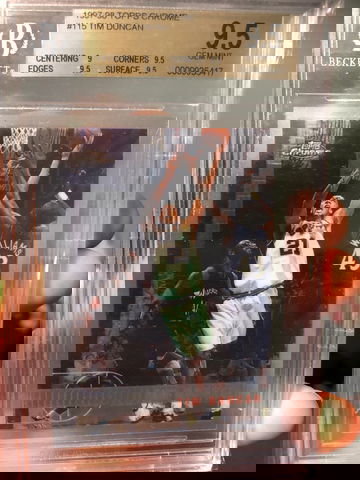 Tim Duncan 1997 Topps Chrome BGS 9.5