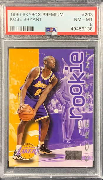 1996 Skybox Premium Kobe Bryant PSA 8