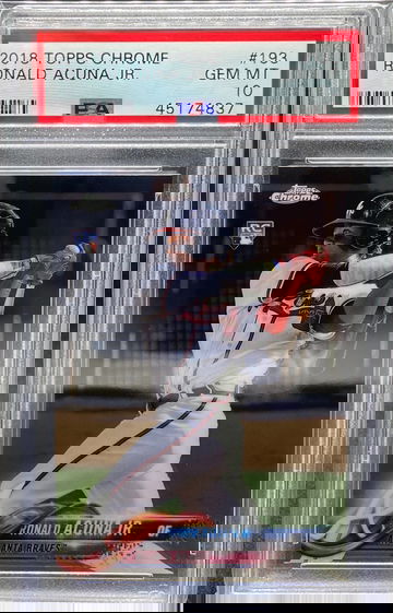 2018 Topps Chrome Ronald Acuna Jr. PSA 10