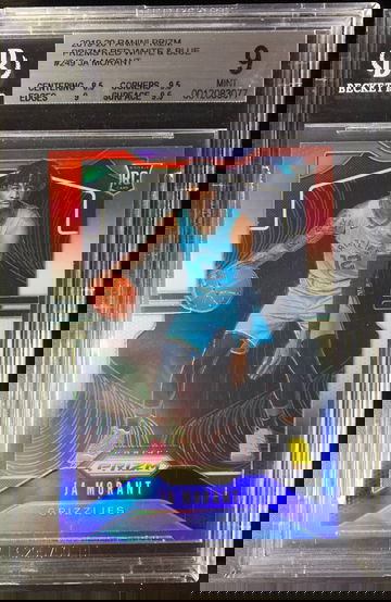 2019 Panini Prizm Red white & Blue Ja Morant BGS 9