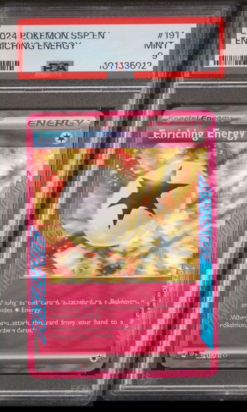 2024 Pokémon SSP Enriching Energy #191 Holo PSA 9