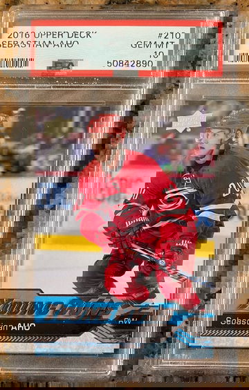 2016 Upper Deck Sebastian Aho #210 PSA 10