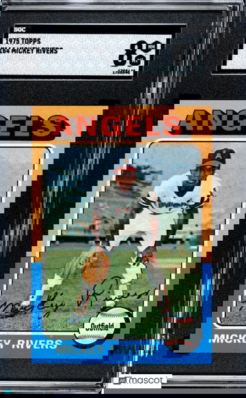 1975 Topps Mickey Rivers #164 SGC 8