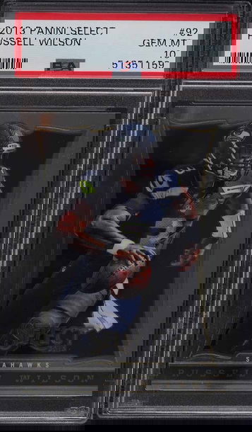 2013 SELECT FOOTBALL RUSSELL WILSON #92 PSA 10 GEM MINT PWCC vault stored 