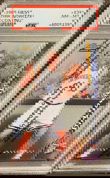 DIrk Nowitzki 1998 Topps Finest w/ Coating Rookie #234