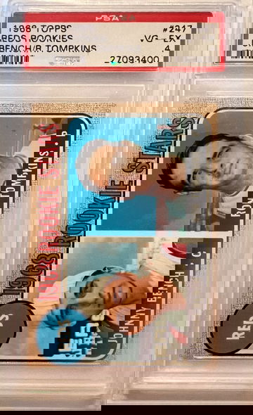 1968 Topps Reds Rookies Johnny Bench/Ron Tompkins PSA 4