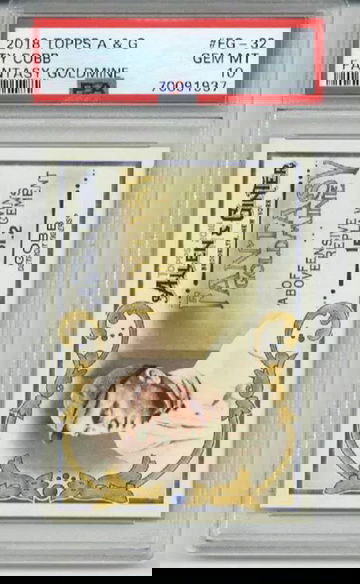 2018 TOPPS ALLEN & GINTER FANTASY GOLDMINE #FG- TY COBB TIGERS PSA 10