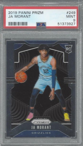 2019 Panini Prizm JA Morant PSA 9 RC Grizzlies