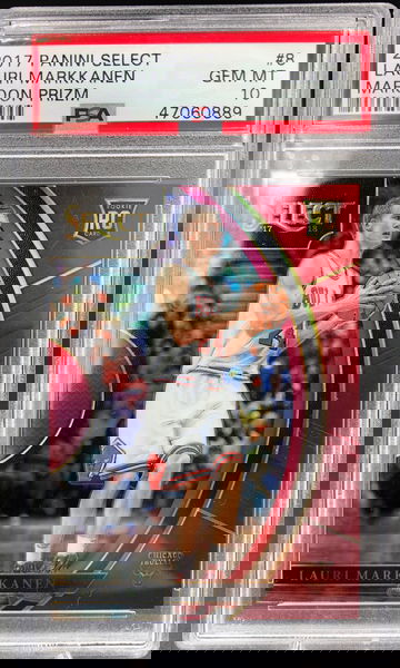 2017 Select Lauri Markkanen Maroon Prizm /199 Rookie RC PSA 10 Pop 24