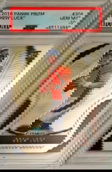 Drew Lock Prizm PSA 10 