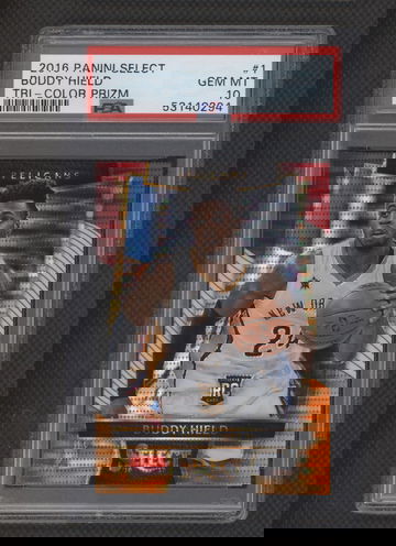 2016 PANINI SELECT BUDDY HIELD RC ROOKIE TRI-COLOR PRIZM PSA 10 #1 GEM MT