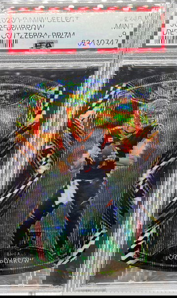 2020 Select Joe Burrow Zebra Die Cut