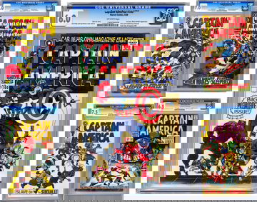 CAPTAIN AMERICA #100-104 CGC 6.0-7.0-7.0-6.5-7.5 1ST SILVER AGE CAP TITLES 1968