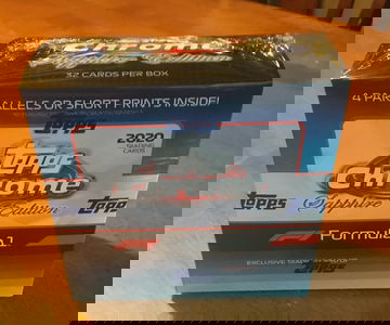 2020 Topps Chrome Sapphire Formula 1 box