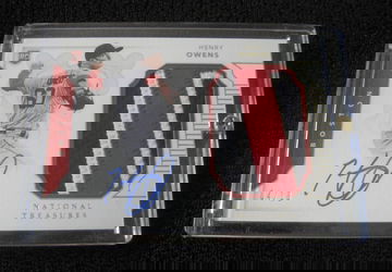2016 PANINI NATIONAL TREASURE REDSOX RC HENRY OWENS AUTO SWATCH CARD 4/10