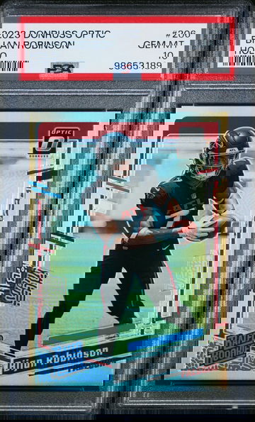 2023 Donruss Optic Rated Rookie Holo Bijan Robinson #206 PSA 10