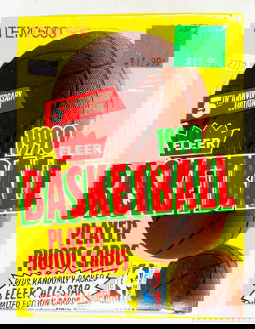 1990-91 Fleer Basketball Sealed Hobby Box (36 Packs)