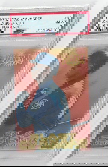 PSA 9 MINT 1997 METAL UNIVERSE KEN GRIFFEY JR BLAST FURNACE #6