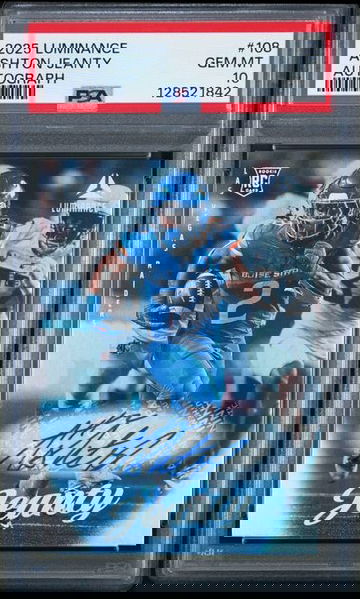 2025 Panini Luminance Ashton Jeanty Autograph Rookie RC Auto PSA 10