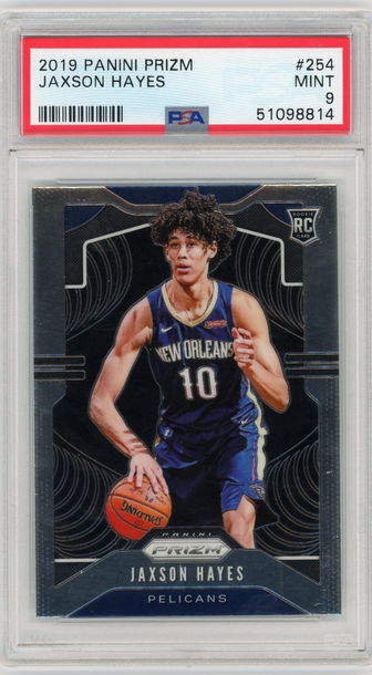 2019-20 Prizm #254 Jaxson Hayes Base RC PSA 9 Mint