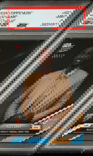 Alex Starr 2024 Topps Now Draft Night NBA #D-2 Rookie Parallel 36/49 PSA 9 Mint