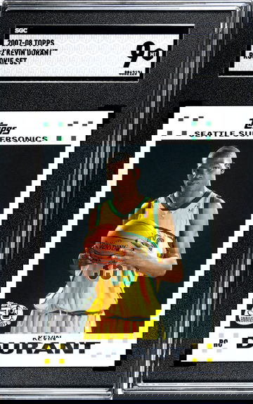 2007-08 Topps Kevin Durant #2 White Border SGC 9