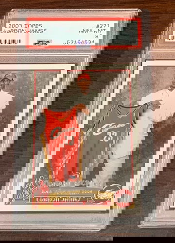 2003 Topps Lebron James PSA 8