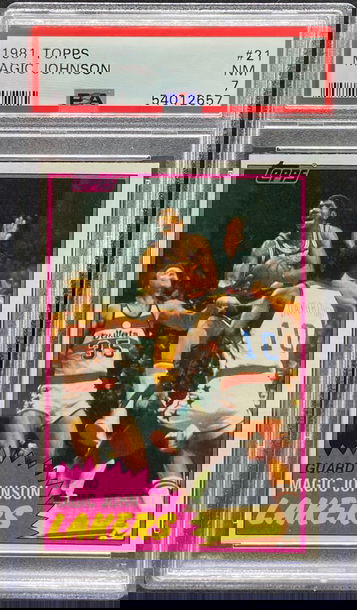1981 Topps Magic Johnson #21 PSA 7