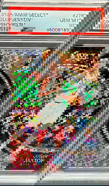 2018 Panini Select Collin Sexton 279 Courtside Copper Prizm #/60! PSA 10 RC Rookie