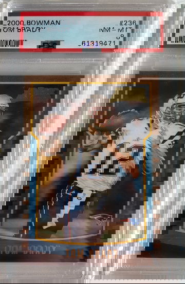 2000 Bowman Tom Brady PSA 8 NM-MT