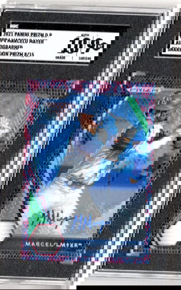 2021 PANINI PRIZM Draft MARCELO MAYER AUTO SGC 9-10