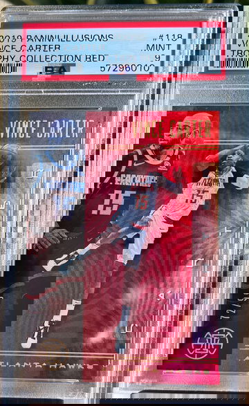 2019 Panini Illusions Trophy Collection Red /99 Vince Carter #118 PSA 9 MINT 🔥