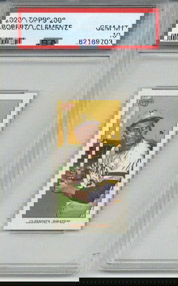 2020 TOPPS 206 ROBERTO CLEMENTE CARD PITTSBURGH PIRATES PSA 10 LOW POP RARE