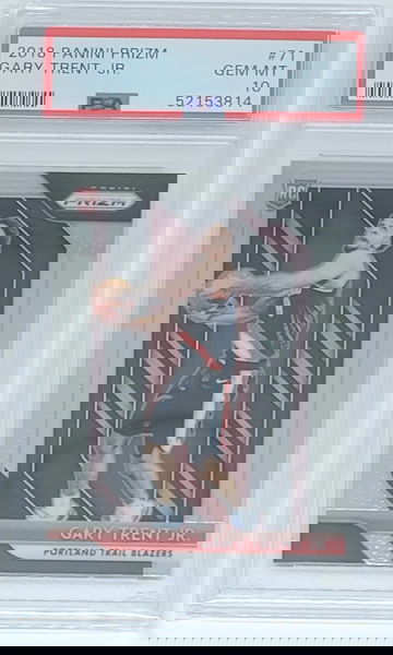 2018 Prizm Gary Trent Jr. RC #123 PSA 10 GEM MNT