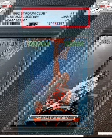 1992 Beam Team Micahel Jordan #1 PSA 9