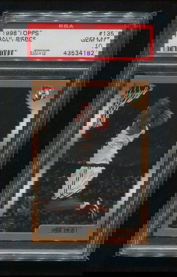 1998 Topps Paul Pierce RC PSA 10 GEM MINT