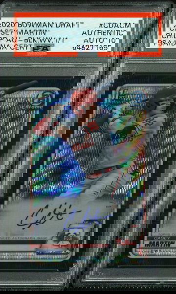 2020 Bowman Draft Casey Martin Black Wave 1/1 