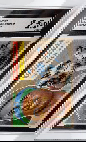 1956 Topps #30 Jackie Robinson Gray Back SGC 2.5 GD+