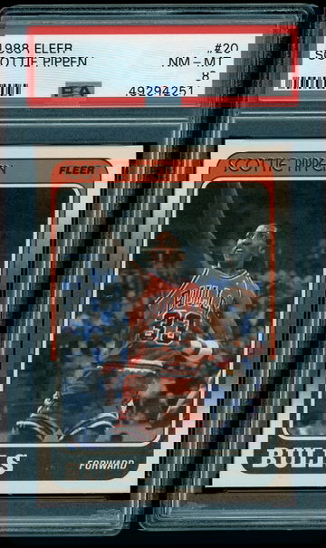 1988 Fleer Scottie Pippen PSA 8 RC