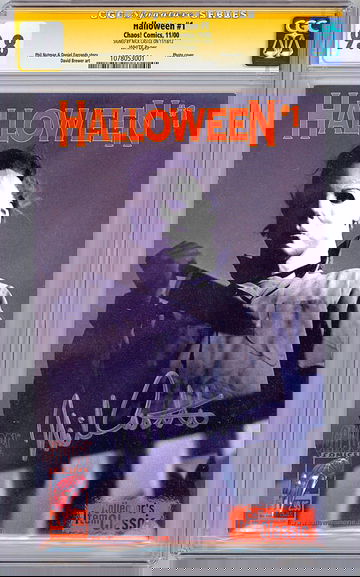 HALLOWEEN #1 CGC-SS 9.8 SIGNED BY ACTOR NICK CASTLE aka ORIG MICHAEL MEYERS 2000